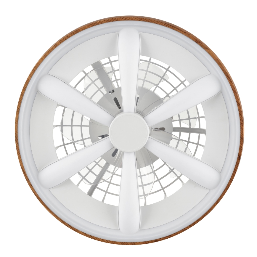 Brilliant - LED RGBW Dimmbarer Deckenventilator GAIANO LED/24W/230V 2700-6500K d 48 cm braun + Fernbedienung