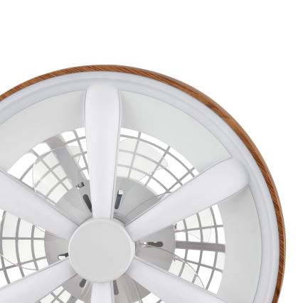 Brilliant - LED RGBW Dimmbarer Deckenventilator GAIANO LED/24W/230V 2700-6500K d 48 cm braun + Fernbedienung