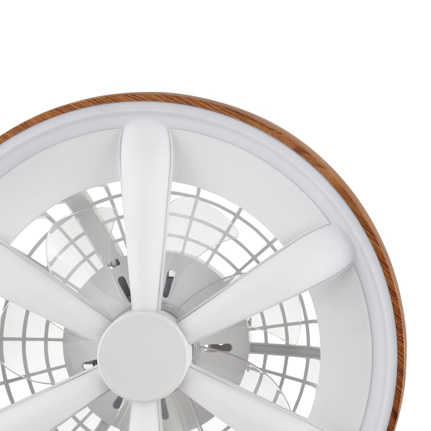 Brilliant - LED RGBW Dimmbarer Deckenventilator GAIANO LED/24W/230V 2700-6500K d 48 cm braun + Fernbedienung