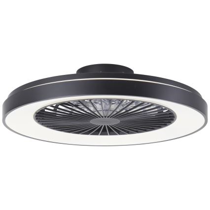Brilliant - LED RGBW Dimmbarer Deckenventilator MAZZARO LED/24W/230V 3000-6500K d 58 cm schwarz + Fernbedienung