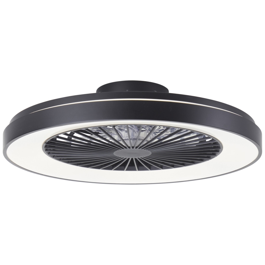Brilliant - LED RGBW Dimmbarer Deckenventilator MAZZARO LED/24W/230V 3000-6500K d 58 cm schwarz + Fernbedienung