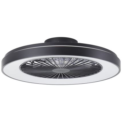 Brilliant - LED RGBW Dimmbarer Deckenventilator MAZZARO LED/24W/230V 3000-6500K d 58 cm schwarz + Fernbedienung