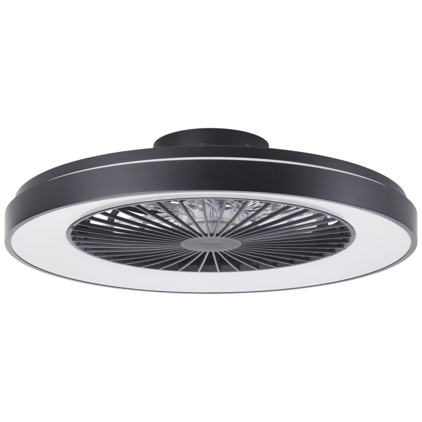 Brilliant - LED RGBW Dimmbarer Deckenventilator MAZZARO LED/24W/230V 3000-6500K d 58 cm schwarz + Fernbedienung