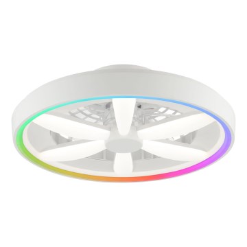 Brilliant - LED RGBW dimmbarer Deckenventilator mit Licht GAIANO LED/48W/230V 2700-6500K Weiß + Fernbedienung