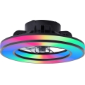 Brilliant - LED RGBW Dimmbarer Deckenventilator MONDELLO LED/26W/230V 2700-6500K d 41 cm schwarz + Fernbedienung