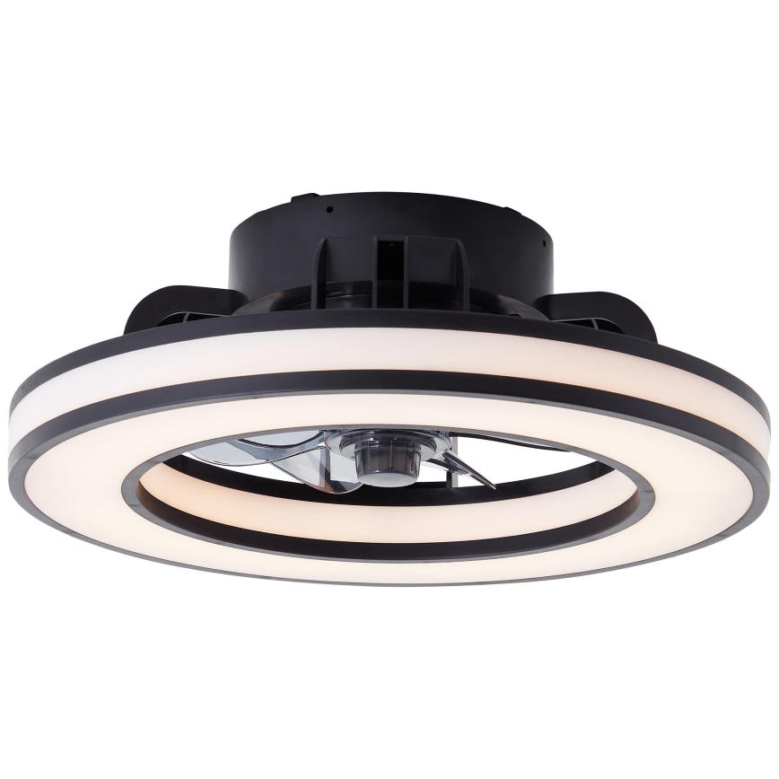 Brilliant - LED RGBW Dimmbarer Deckenventilator MONDELLO LED/26W/230V 2700-6500K d 41 cm schwarz + Fernbedienung