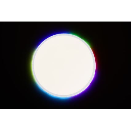 Brilliant - LED RGBW dimmbare Deckenleuchte SALTERY LED/22W/230V 3000-6500K + Fernbedienung