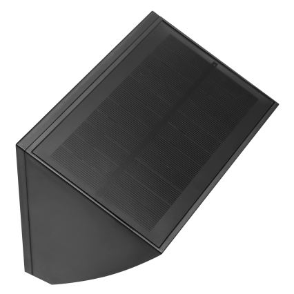 Brilliant - LED-Solar-Wandleuchte mit Sensor SIERRA LED/6W/3,7V 2700/4000/6500K 2000 mAh IP54 schwarz