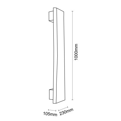 Brilliant - LED-Wandleuchte FEINGOLD LED/8,5W/230V Kiefer