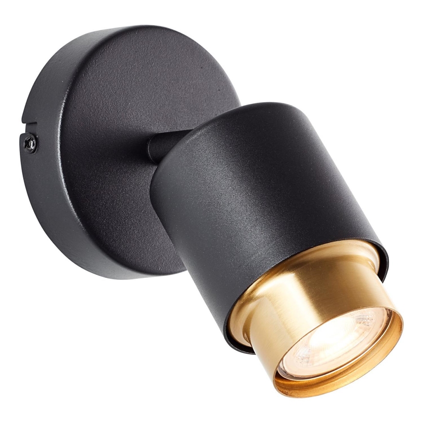 Brilliant - LED-Wandspot COVELO 1xGU10/5W/230V schwarz/gold
