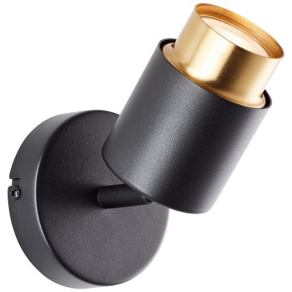 Brilliant - LED-Wandspot COVELO 1xGU10/5W/230V schwarz/gold