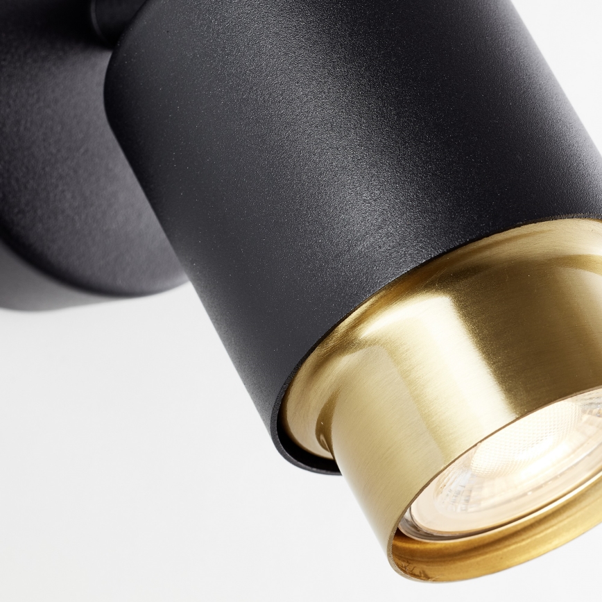 Brilliant - LED-Wandspot COVELO 1xGU10/5W/230V schwarz/gold