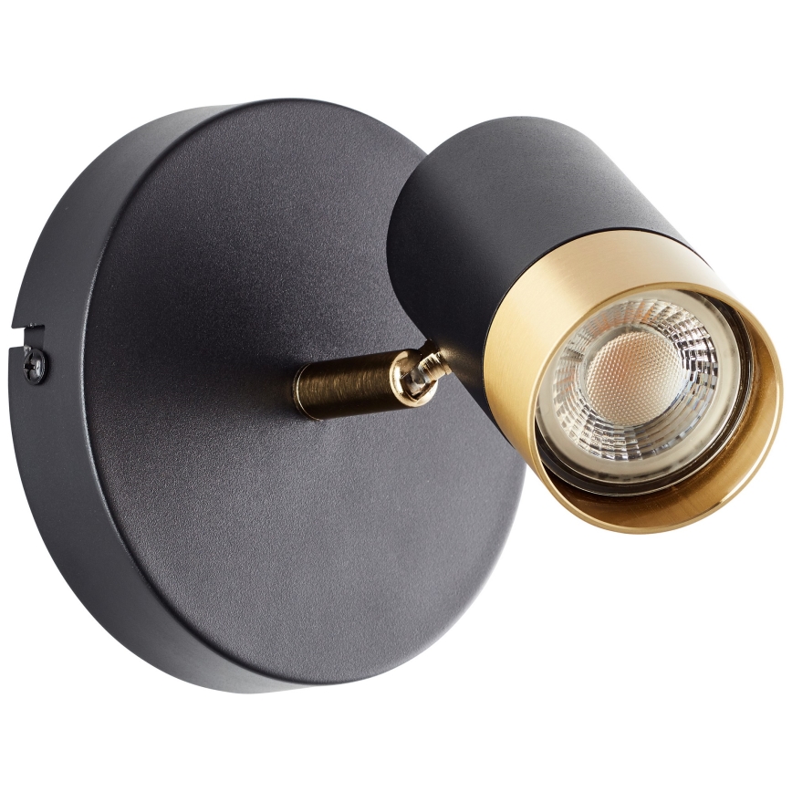 Brilliant - LED-Wandspot VIGOLO 1xGU10/5W/230V schwarz/gold