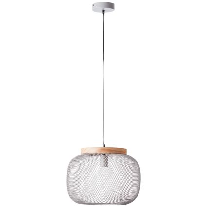 Brilliant - Pendelleuchte an Kabel GIADA 1xE27/40W/230V Ø 39 cm grau