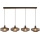Brilliant - Pendelleuchte an Kabel LYN 4xE27/20W/230V braun/rauchbraun