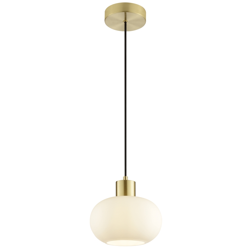 Brilliant - Pendelleuchte FANNY mit Kabel 1xE27/20W/230V Ø 22 cm Messing