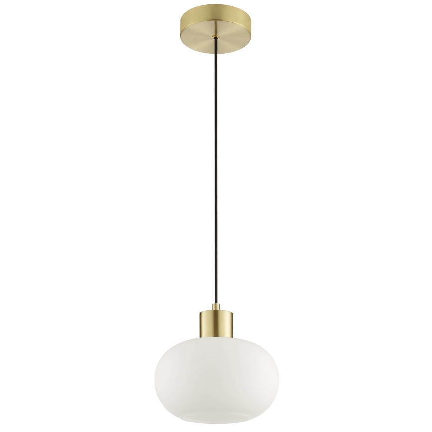 Brilliant - Pendelleuchte FANNY mit Kabel 1xE27/20W/230V Ø 22 cm Messing