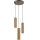 Brilliant - Pendelleuchte mit Seilaufhängung LAKEWOOD 3xGU10/10W/230V Ø 28 cm braun