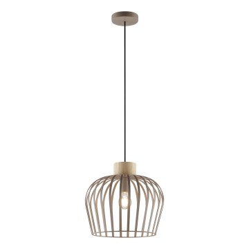 Brilliant - Pendelleuchte NORDIC CAGE an Kabel 1xE27/20W/230V Ø 35 cm beige
