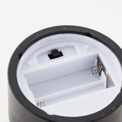 Brilliant - Set 3x LED-Kerze BOUGIE LED/2xAA IP44 schwarz/rauchfarben