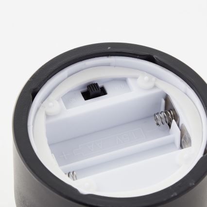 Brilliant - Set 3x LED-Kerze BOUGIE LED/2xAA IP44 schwarz/rauchfarben