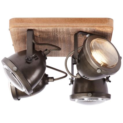 Brilliant - Spotleuchte CARMEN WOOD 4xGU10/5W/230V Eukalyptus