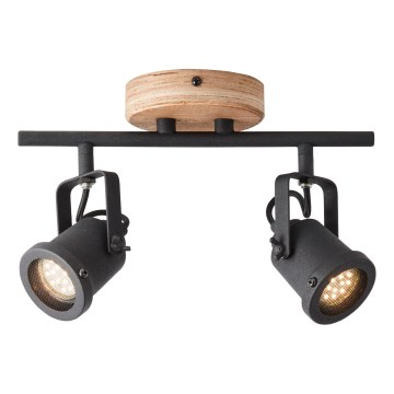 Brilliant - Spotleuchte INGE 2xGU10/6W/230V Kiefer
