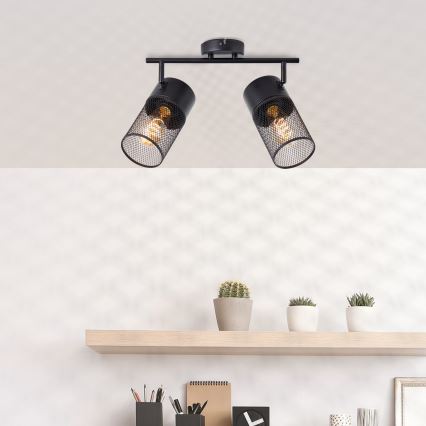Brilliant - Spotleuchte KAMOLO 2xE27/40W/230V schwarz