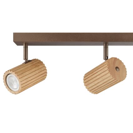 Brilliant - Spotleuchte LAKEWOOD 4xGU10/10W/230V braun