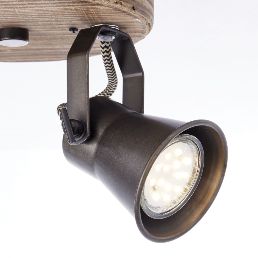Brilliant - Spotleuchte SEED 2xGU10/5W/230V schwarz/braun