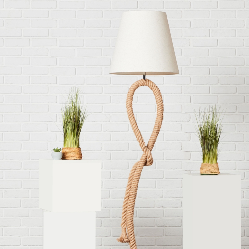 Brilliant - Stehlampe SAILOR 1xE27/40W/230V beige/creme