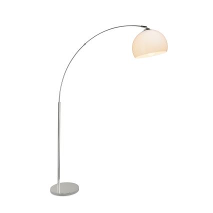 Brilliant - Stehleuchte VESSA 1xE27/60W/230V glänzender Chrom/weiß