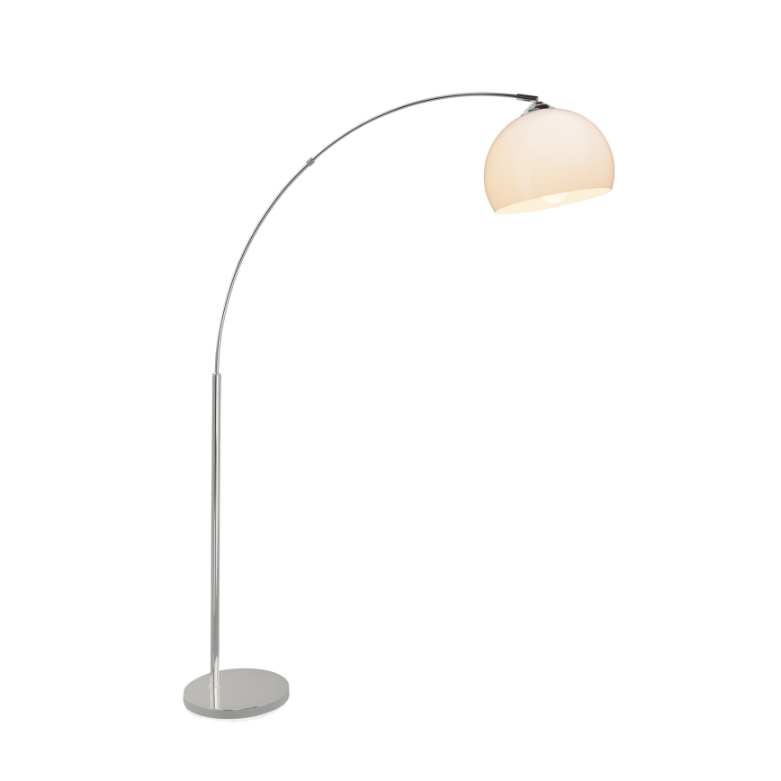 Brilliant - Stehleuchte VESSA 1xE27/60W/230V glänzender Chrom/weiß