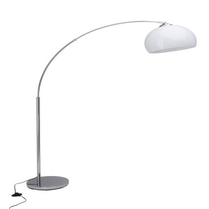 Brilliant - Stehleuchte VESSA 1xE27/60W/230V glänzender Chrom/weiß
