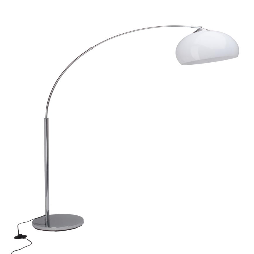 Brilliant - Stehleuchte VESSA 1xE27/60W/230V glänzender Chrom/weiß
