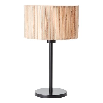 Brilliant - Tischlampe WIMEA 1xE27/52W/230V schwarz/beige