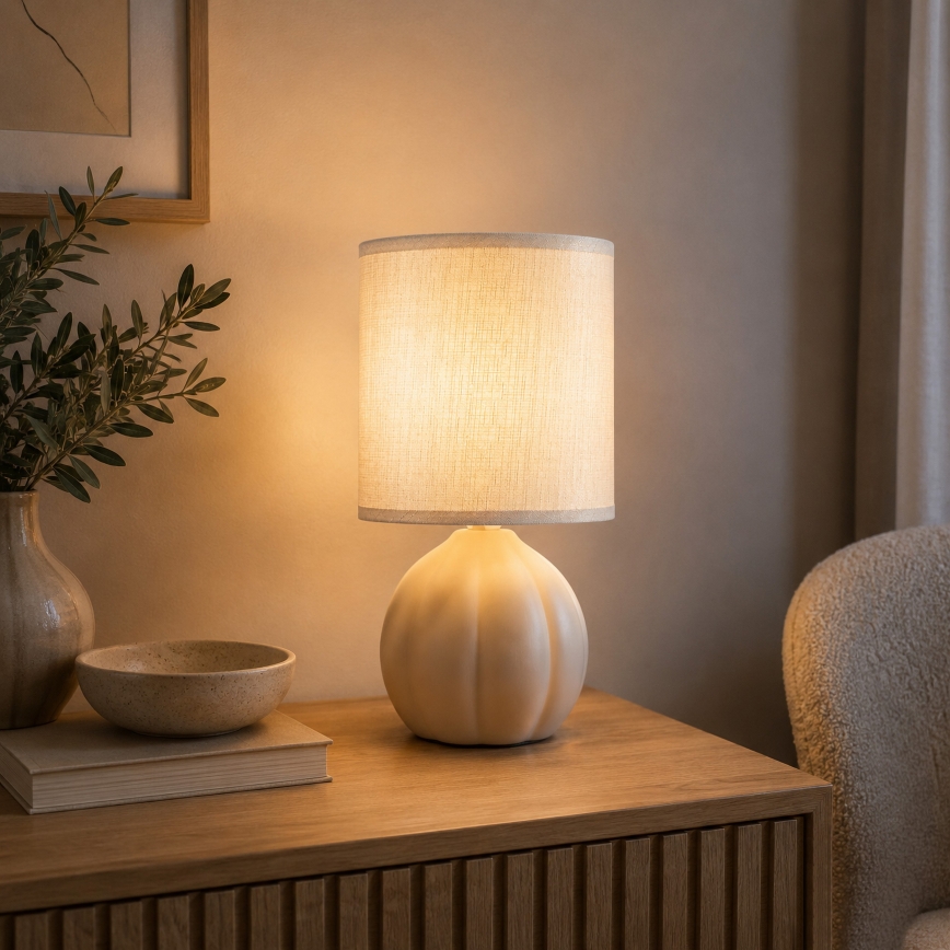 Brilliant - Tischleuchte DUNE 1xE14/20W/230V beige