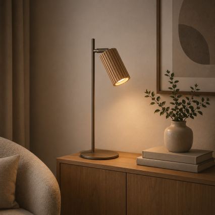 Brilliant - Tischleuchte LAKEWOOD 1xGU10/10W/230V braun
