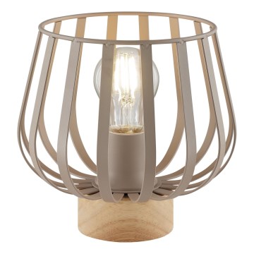 Brilliant - Tischleuchte NORDIC CAGE 1xE27/20W/230V beige