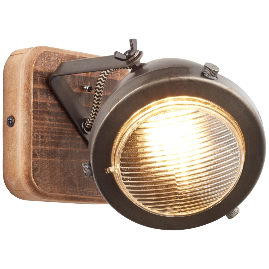 Brilliant - Wand-Spotleuchte CARMEN WOOD 1xGU10/5W/230V Eukalyptus