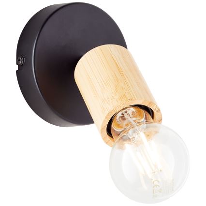 Brilliant - Wandspot 1xE27/28W/230V Bambus