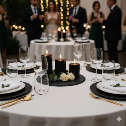 BRILLO 3er-Set LED-Kerzen, LED/2xAA, schwarz + Fernbedienung