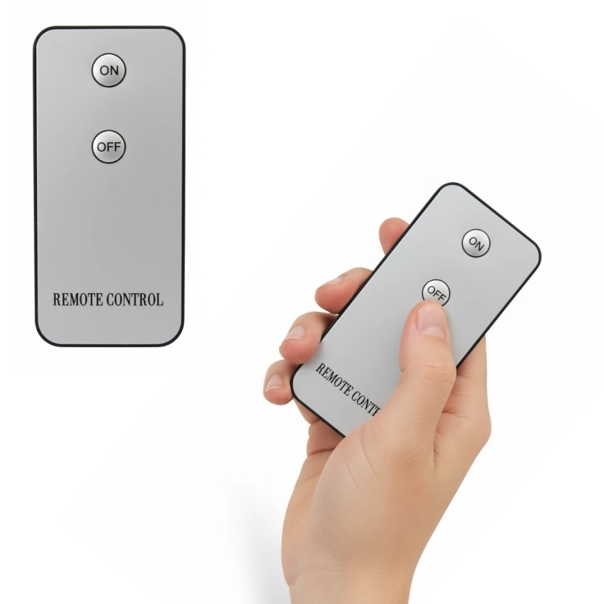 BRILLO 3er-Set LED-Kerzen, LED/2xAA, schwarz + Fernbedienung