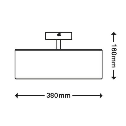 Brilo 3376-036 - Aufbauleuchte 2xE27/40W/230V