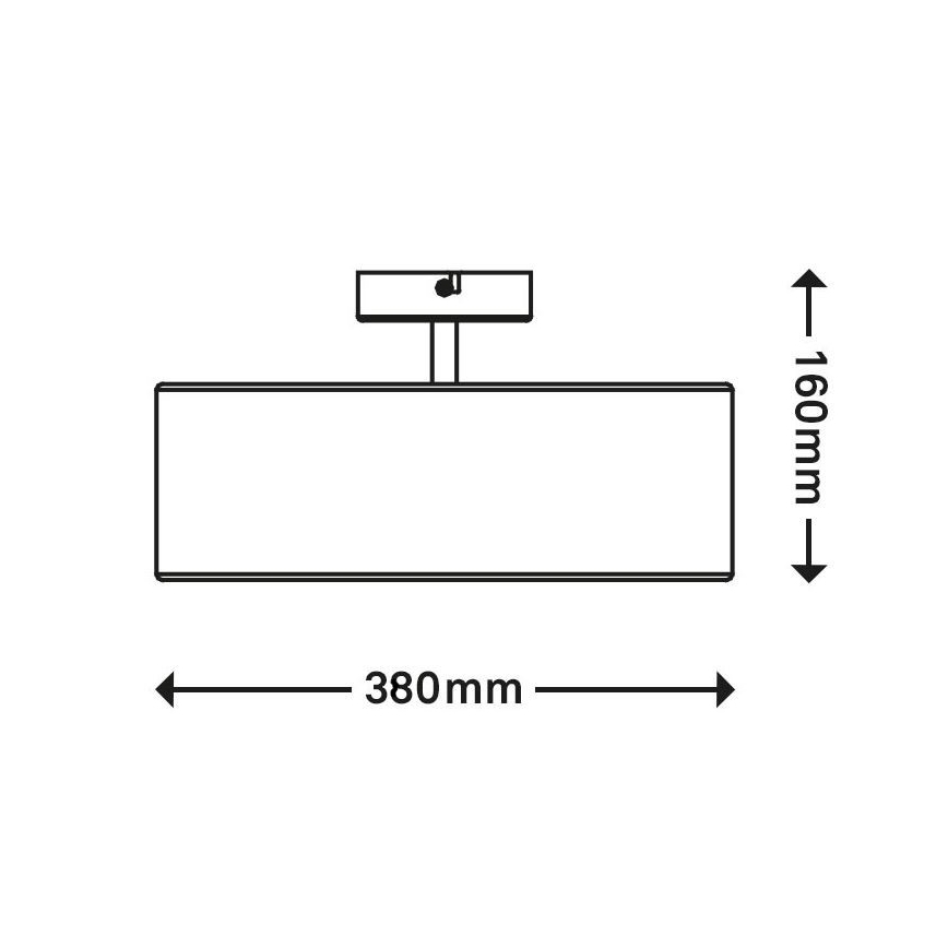 Brilo 3376-036 - Aufbauleuchte 2xE27/40W/230V