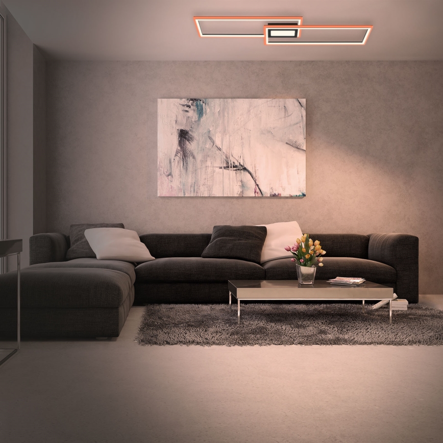 Brilo 3735-015 - Dimmbare LED-RGBW-Aufbauleuchte FRAME LED/41W/230V 2700-6500K + Fernbedienung