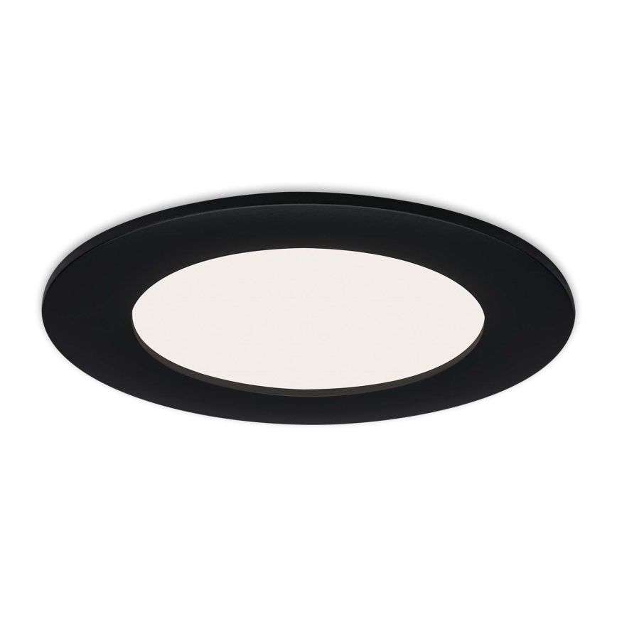 Brilo - 3er-Set LED-Einbauleuchte für Badezimmer FLAT LED/6W/230V IP44 schwarz