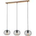 Brilo 4037-035 - Pendelleuchte WINKI mit Kabel, 3xE27/40W/230V