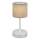 Brilo - Dimmbare, aufladbare LED-Outdoor-Tischleuchte LOLE LED/3W/5V 2000mAh IP44 silbern/beige