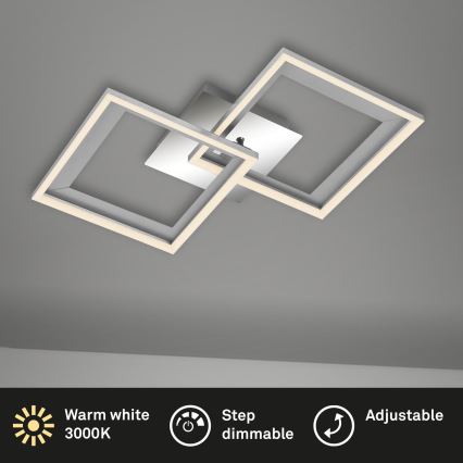 Brilo - Dimmbare LED-Aufbauleuchte FRAME 2xLED/11W/230V
